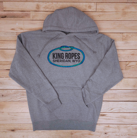 NEW! Unisex turqemb King Ropes Heavyweight Hoodie - gunmetal heather