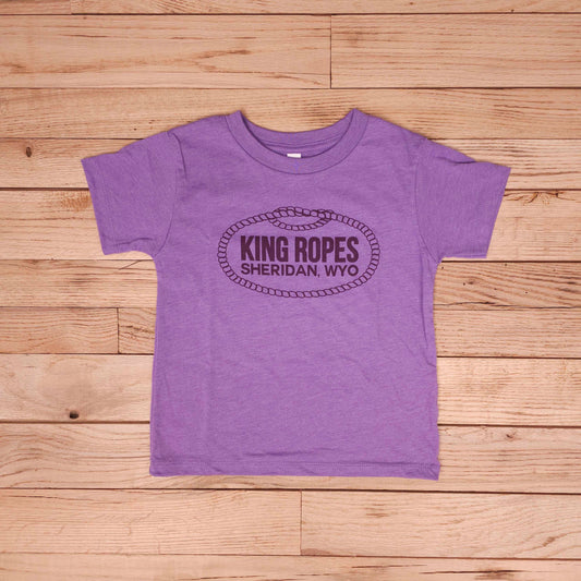 Toddler King Ropes Tee // Heather team purple