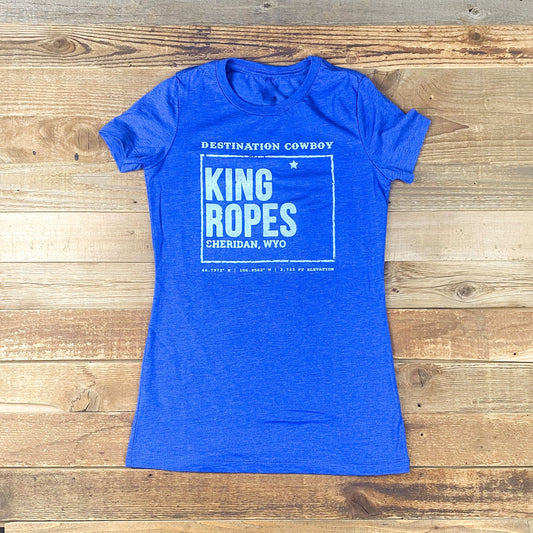 Women's Destination Cowboy Tee - Heather Royal