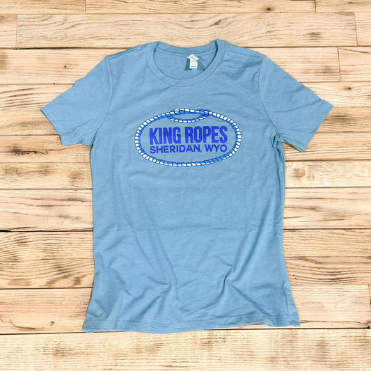 NEW! Women's King Ropes Tee - Heather Blue Lagoon