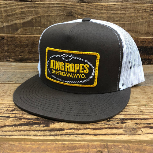 King Ropes Patch Trucker Hat - Brown/White