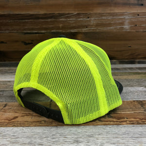 King Ropes Original Trucker Hat - Charcoal/Neon Yellow