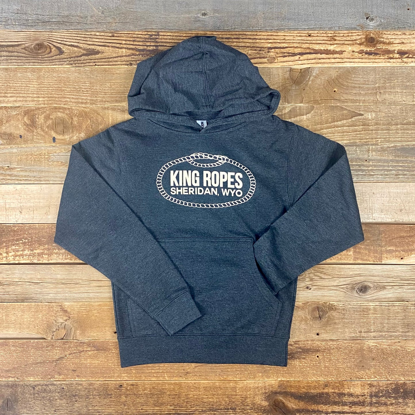 YOUTH KING ROPES HOODIE - CHARCOAL HEATHER