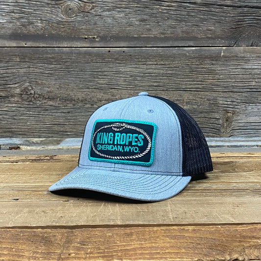 YOUTH Original Patch Trucker Hat - Heather Grey/Black