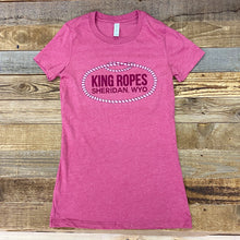 Load image into Gallery viewer, Women&#39;s King Ropes Tee - Heather Raspberry **LIMITED SIZES LEFT **