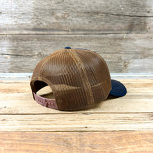 Load image into Gallery viewer, King Ropes Original Trucker Hat - Navy/Caramel
