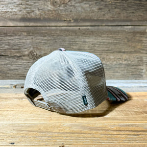 NEW! King Ropes Embossed Leather Patch 5 Panel Hat - Aztec
