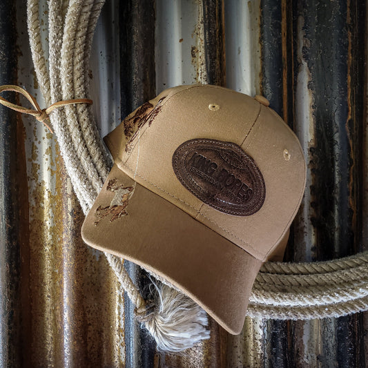 King Ropes Embossed Leather Patch Team Roper Trucker Hat - Dri Duck