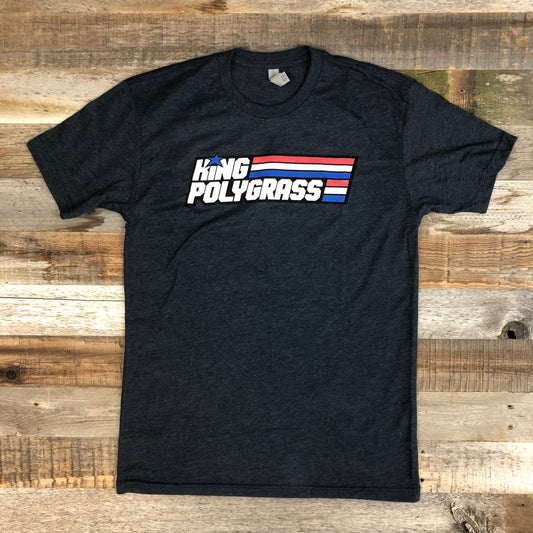 King Poly Grass Tee - Midnight Navy