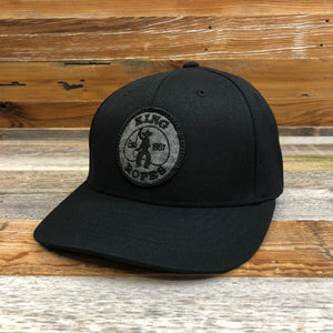 KING ROPER Patch Umpire Hat - Black **LIMITED HATS LEFT **