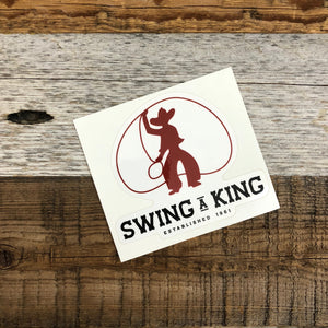 Swing a King Sticker