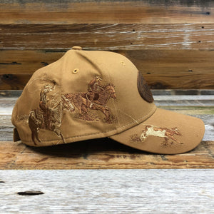 King Ropes Embossed Leather Patch Team Roper Trucker Hat - Dri Duck