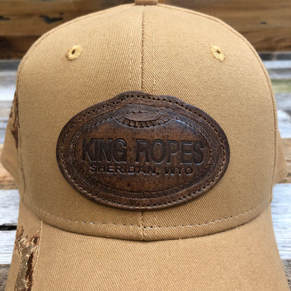 King Ropes Embossed Leather Patch Team Roper Trucker Hat - Dri Duck