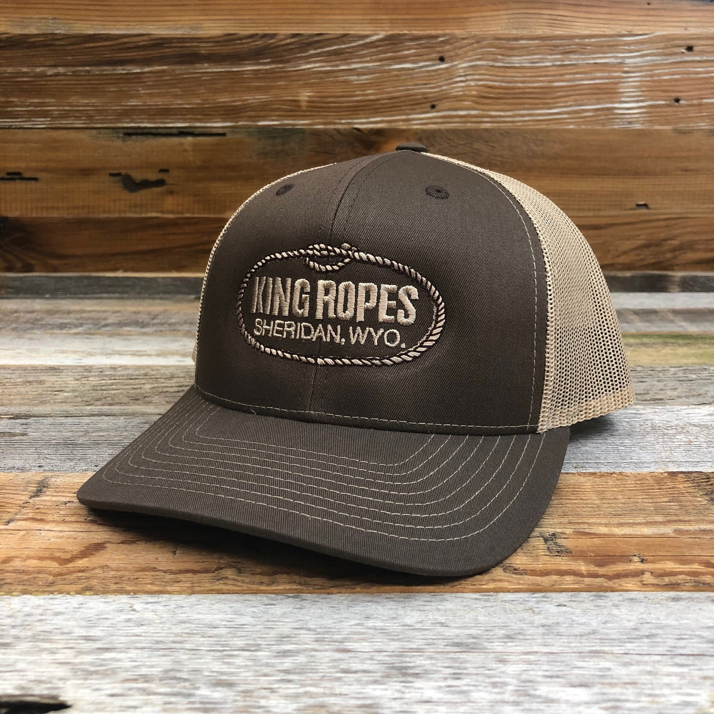 King Ropes Original Trucker Hat - Brown/Khaki