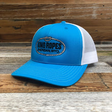 Load image into Gallery viewer, King Ropes Original Trucker Hat - Cyan/White