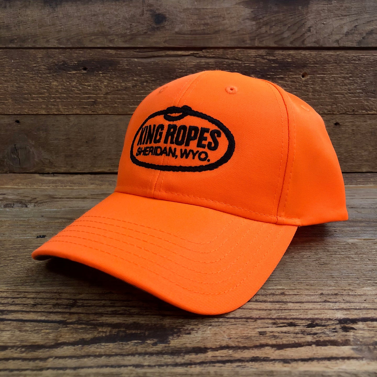 King Ropes Original 6 Panel Trucker Hat - Blaze Orange/Black