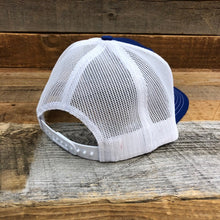 Load image into Gallery viewer, KING ROPER Trucker Hat - Royal Blue/White