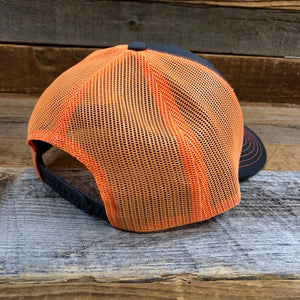 KING ROPER Trucker Hat - Charcoal/Orange