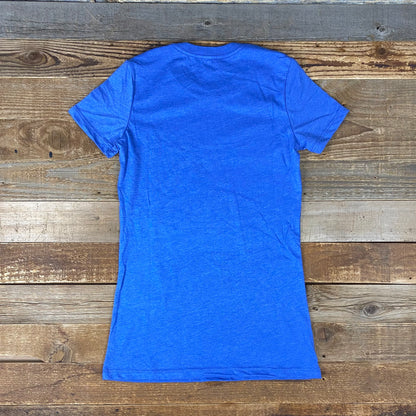 Women's Destination Cowboy Tee - Heather Royal **LAST CALL**