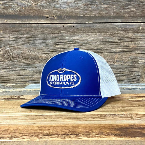Original King Ropes Trucker Hat - Royal/White
