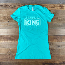 Load image into Gallery viewer, Women&#39;s Swing A King Tee - Teal