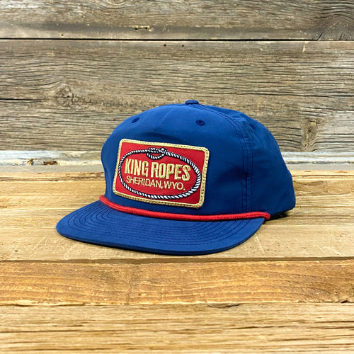 King Ropes Original Gold Merrow Patch Gramps Hat - Navy/Red