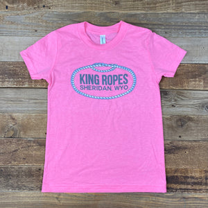 Youth King Ropes Tee // Neon Pink
