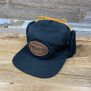King Ropes Leather Patch Ear Flap Hat