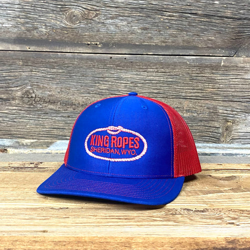 Original King Ropes Trucker Hat - Royal/Red