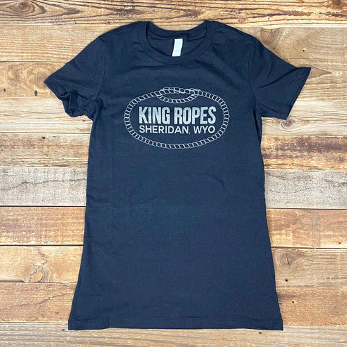 Women's Rustic Silver King Ropes Tee - Black Heather **LIMITED SIZES LEFT **