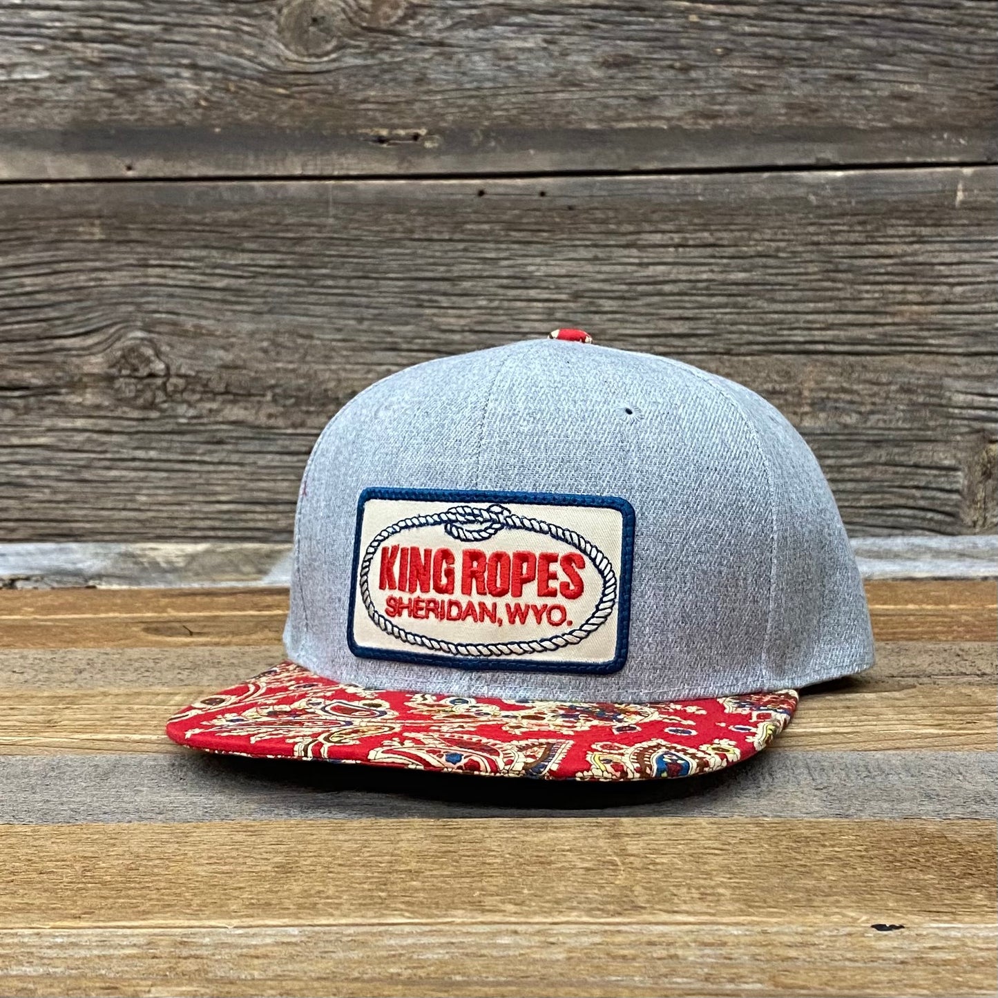 King Ropes Patch Paisley Flat Bill Hat