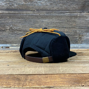 King Ropes Leather Patch Ear Flap Hat