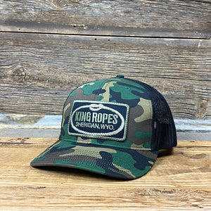 King Ropes Patch Trucker Hat - Camo/Black