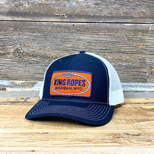 King Ropes Patch Trucker Hat - Navy/White