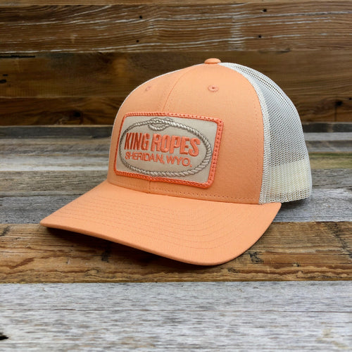 King Ropes Patch Trucker Hat - Peach
