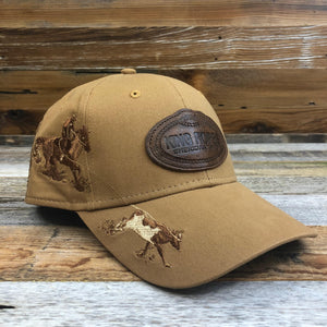 King Ropes Embossed Leather Patch Team Roper Trucker Hat - Dri Duck